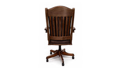 250 Years Strong Leather Desk Arm Chair | Amish Made | Made in USA | Gallery Furniture