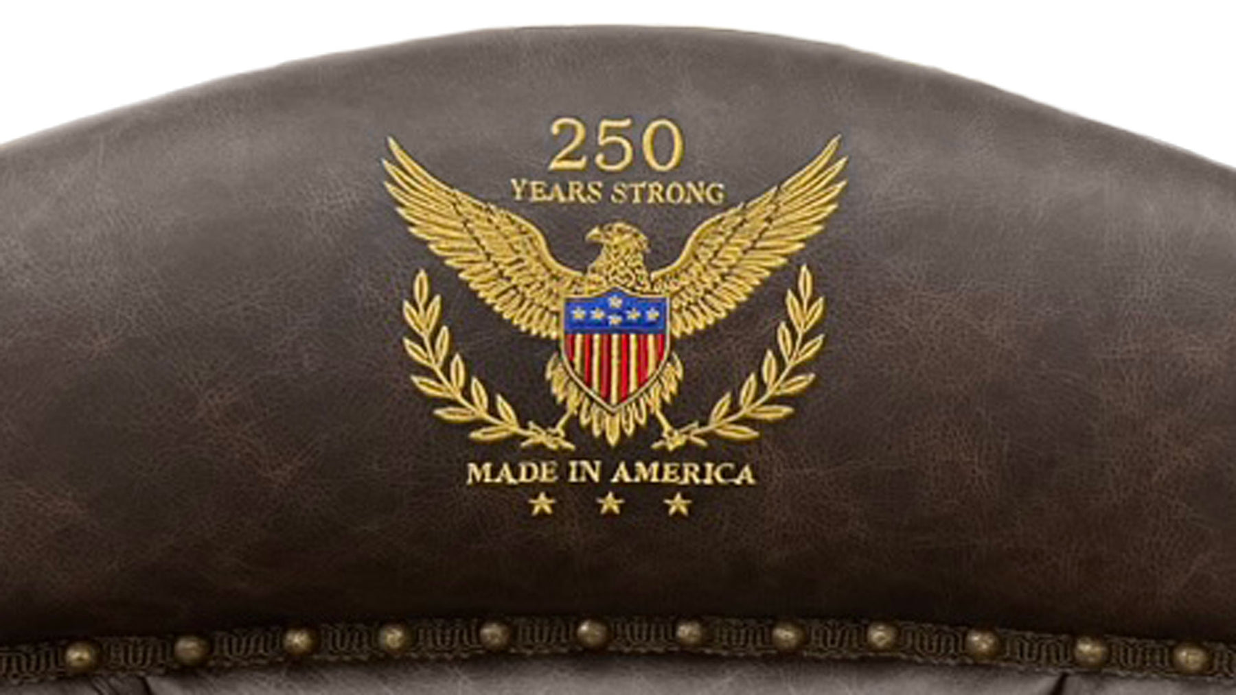 250 Years Strong Leather Desk Arm Chair | Amish Made | Made in USA | Gallery Furniture
