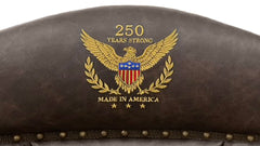 250 Years Strong Leather Desk Arm Chair | Amish Made | Made in USA | Gallery Furniture