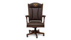 250 Years Strong Leather Desk Arm Chair | Amish Made | Made in USA | Gallery Furniture