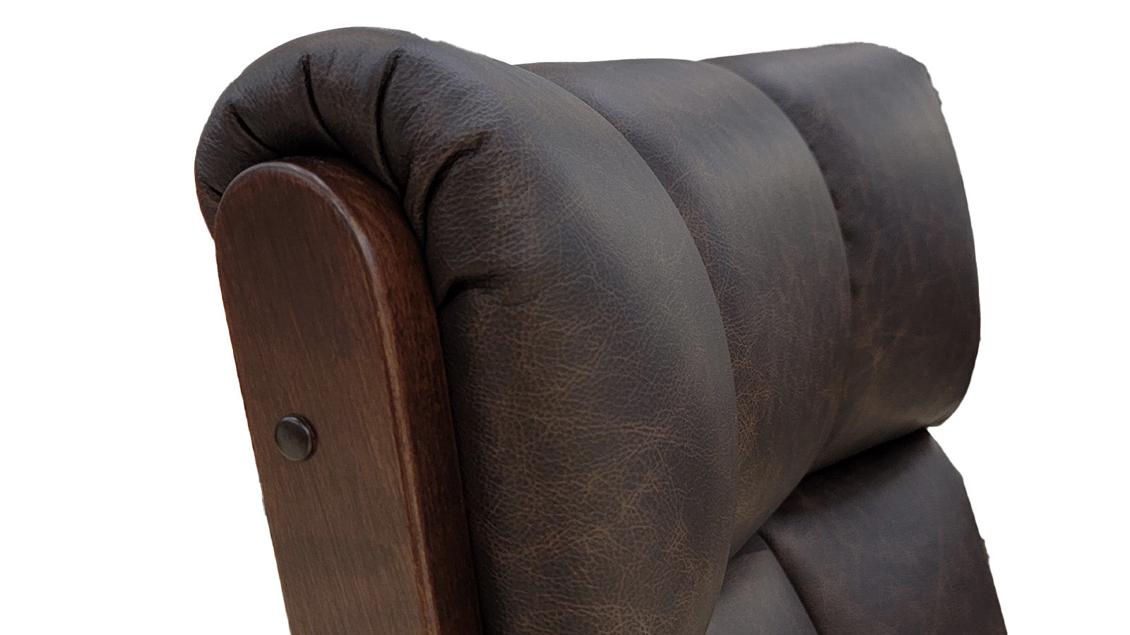 CLARK BROWN LEATHER OFFICE CHAIR