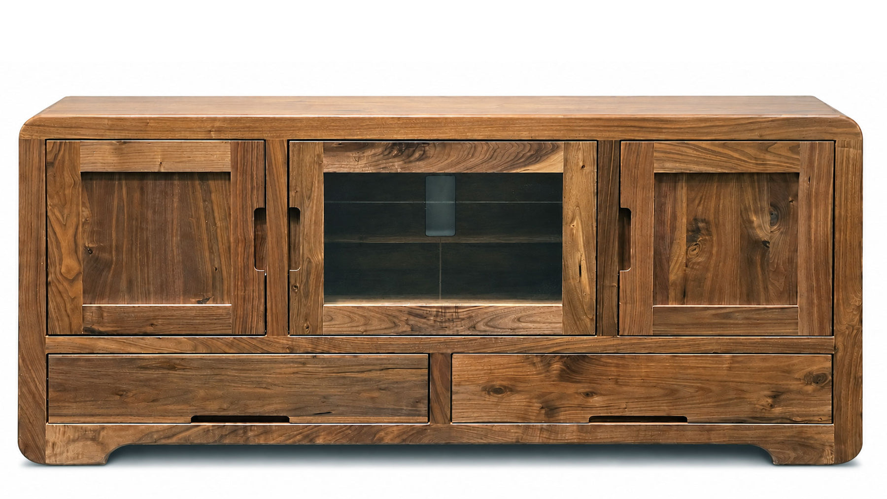 Mueble para TV de madera maciza Euro-630 de 152 cm | Fabricado por los Amish | Fabricado en EE. UU. | Gallery Furniture