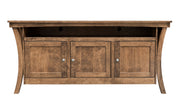 72" Sierra Solid Maple Wood With Almond Stain TV Stand
