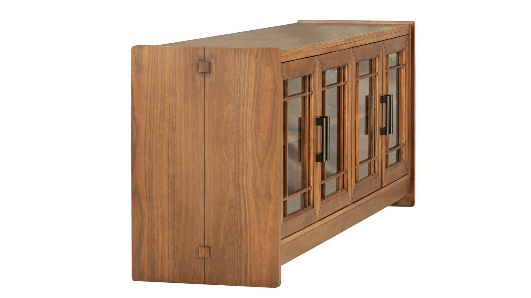 76-Inch Taliesin Walnut TV Stand | Gallery Furniture