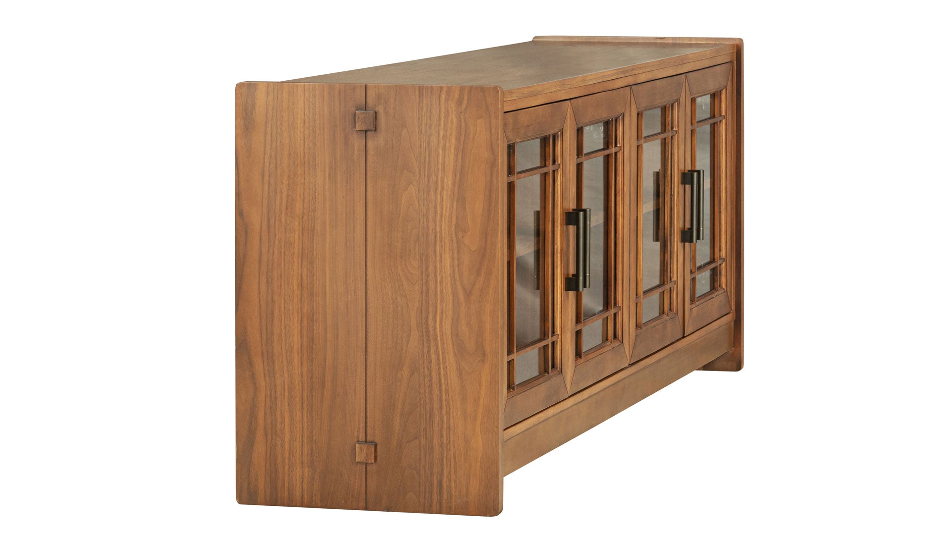 76-Inch Taliesin Walnut TV Stand | Gallery Furniture
