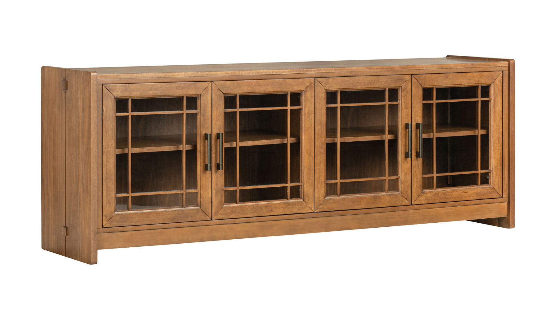 76-Inch Taliesin Walnut TV Stand | Gallery Furniture