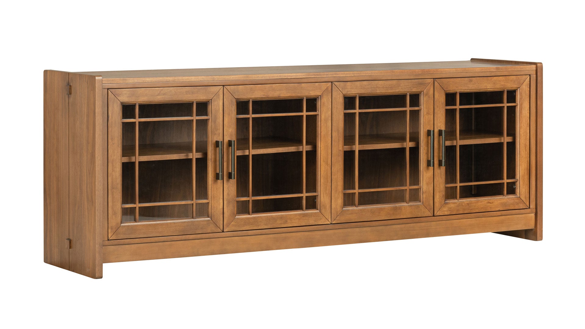 76-Inch Taliesin Walnut TV Stand | Gallery Furniture