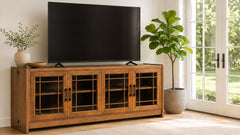 76-Inch Taliesin Walnut TV Stand | Gallery Furniture
