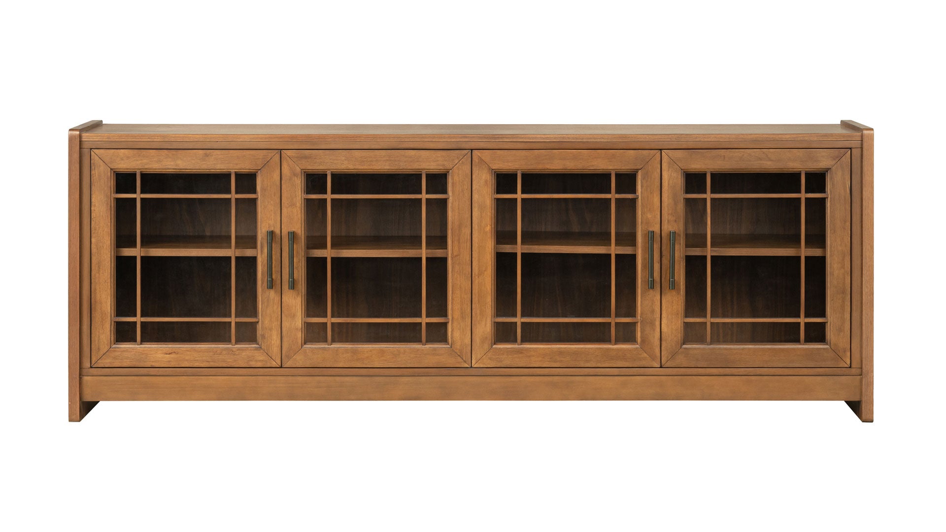 76-Inch Taliesin Walnut TV Stand | Gallery Furniture