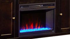 Urban Loft Mocha 84” TV Console w/Fireplace