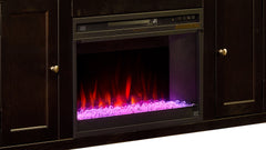 Urban Loft Mocha 84” TV Console w/Fireplace