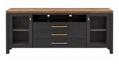 Uptown Toffee Amish Solid Wood Entertainment Stand