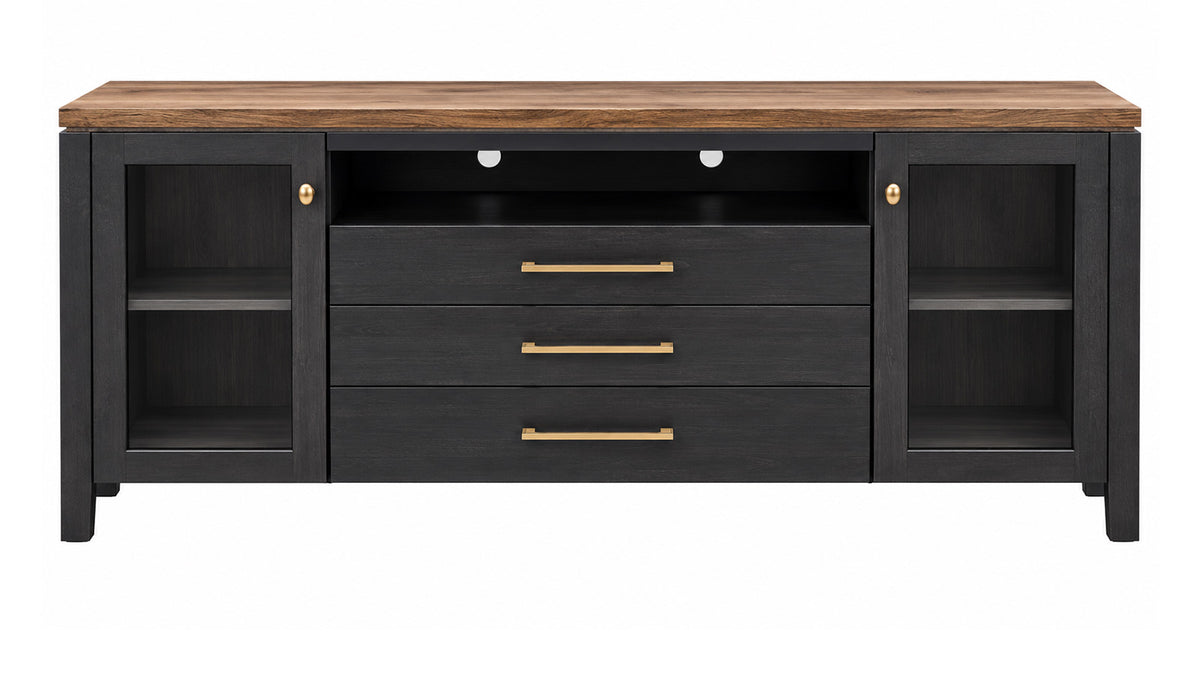 Uptown Toffee Amish Solid Wood Entertainment Stand