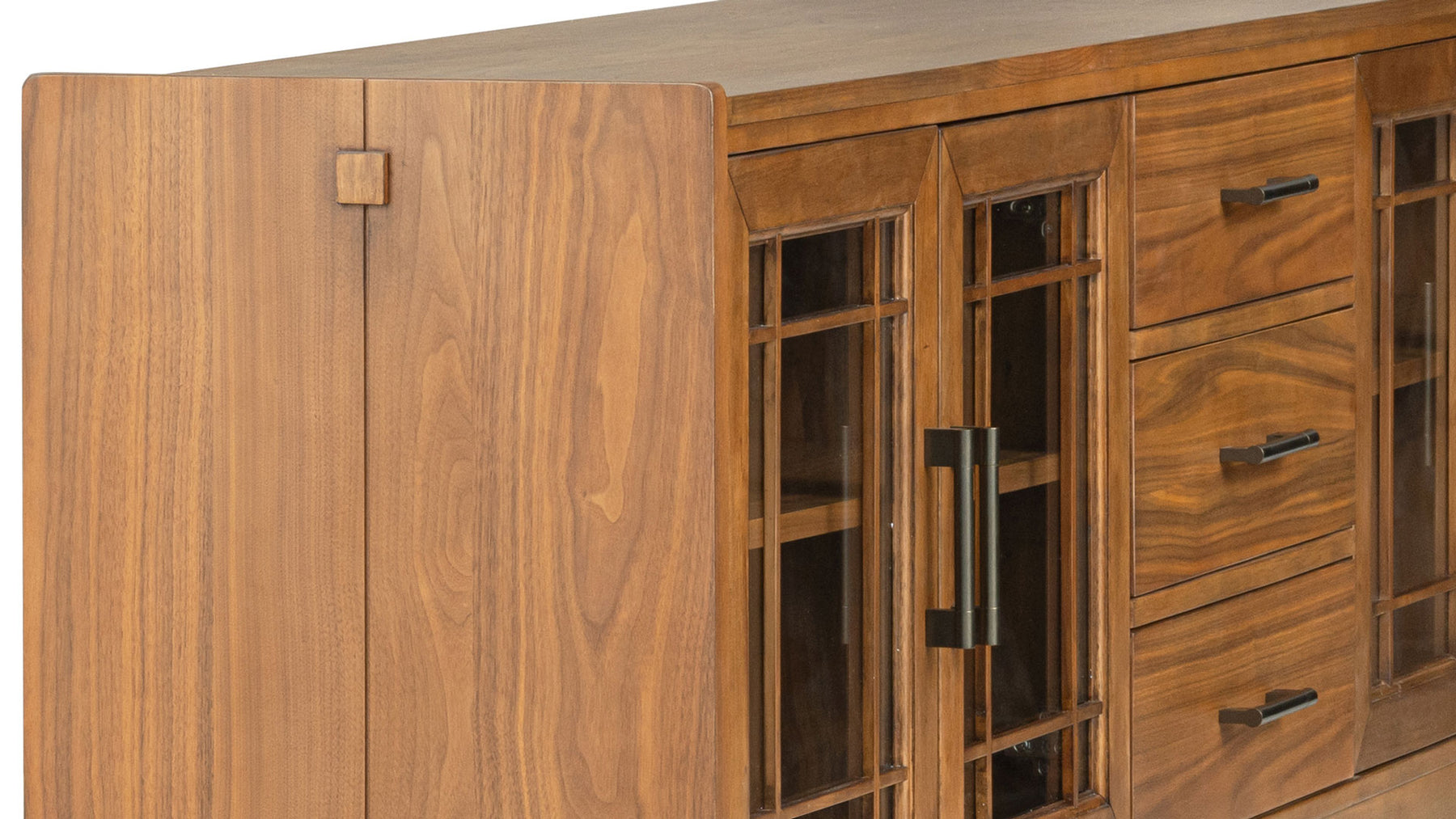 92-Inch Taliesin Walnut TV Stand | Gallery Furniture