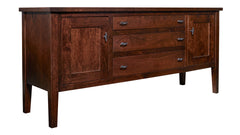 Williamsburg 77" Solid Black Cherry Wood Sideboard