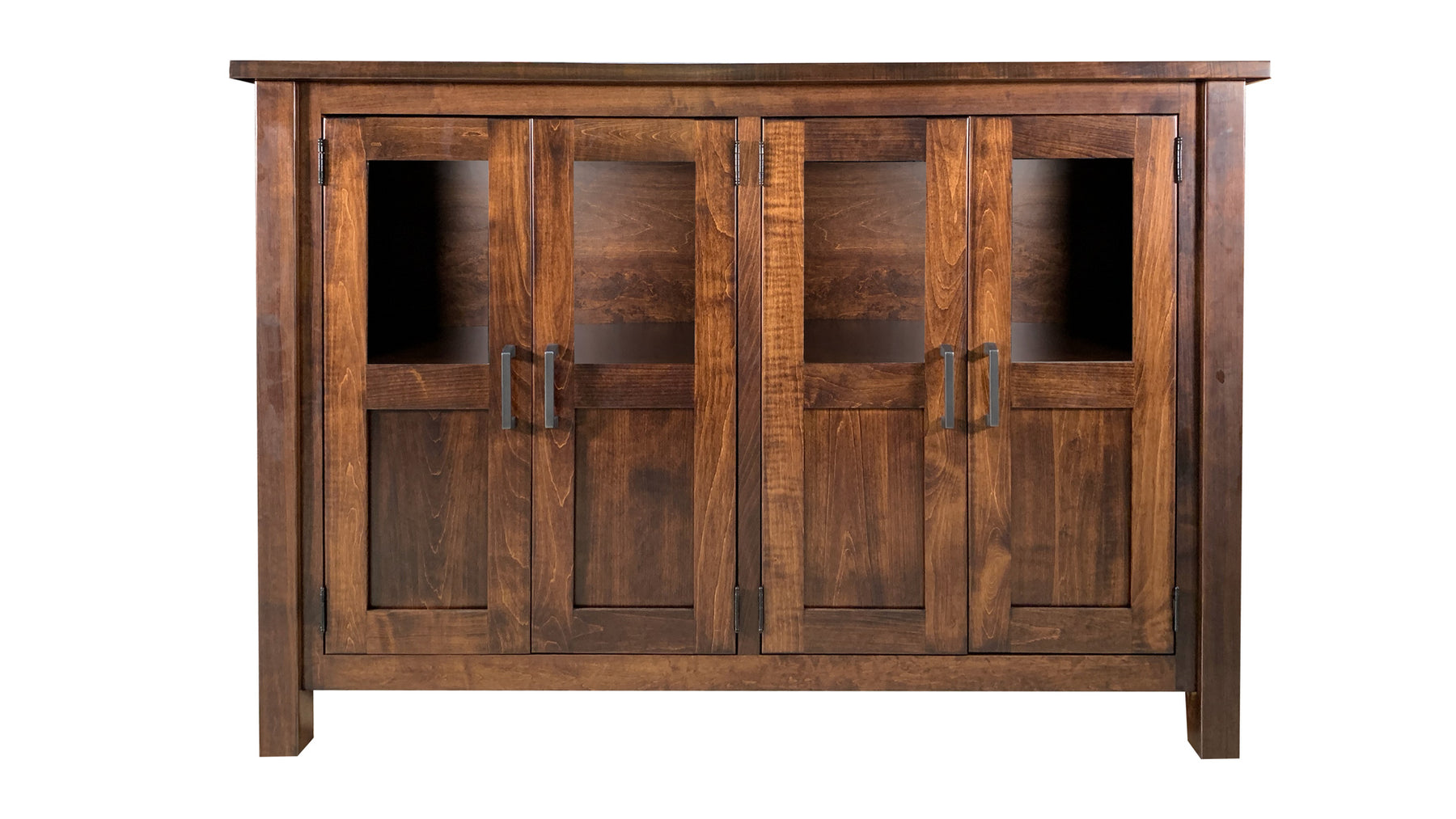 London 57" Solid Black Cherry Storage Buffet