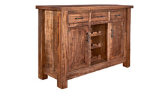 Houston 60" Amish Ruff Sawn Maple Wine Storage Sideboard | Made in USA | Gallery Furniture