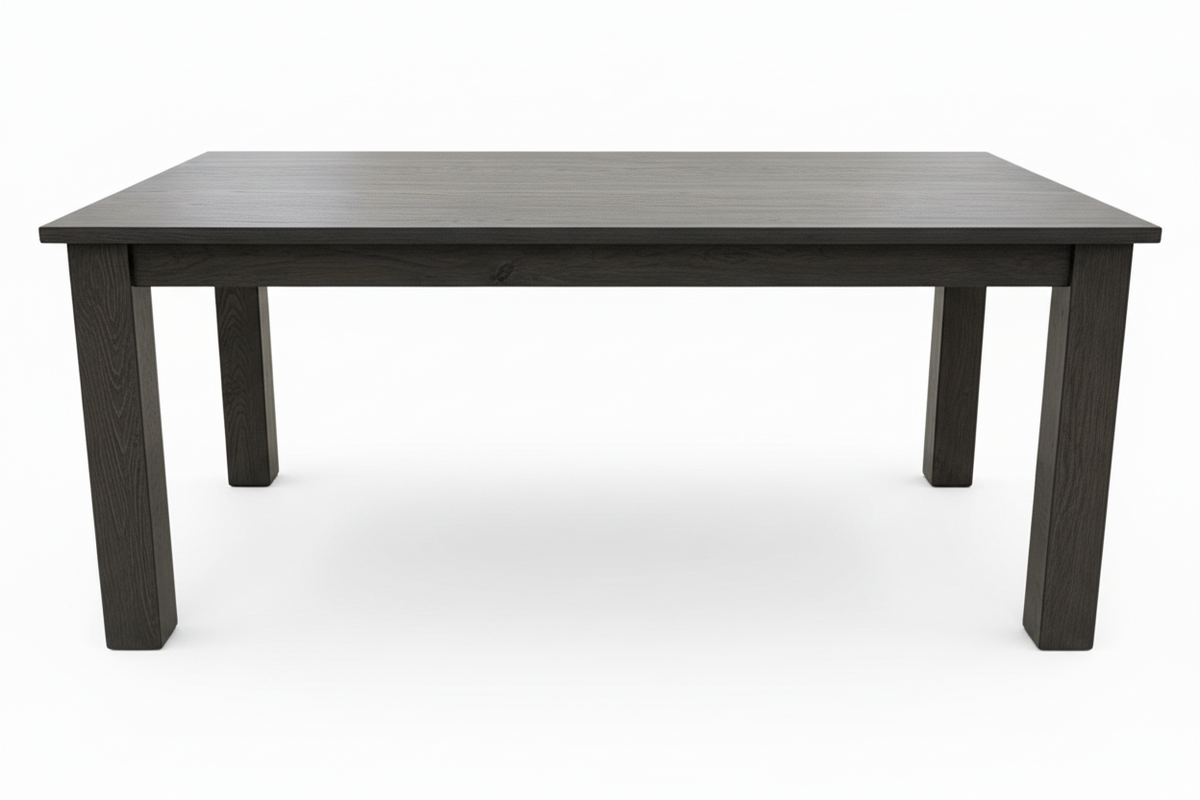 Brunswick 72" Dining Table - Solid Wood Antique Slate Grey - Made in USA