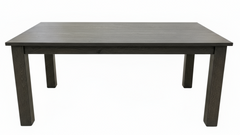 Brunswick 72" Dining Table - Solid Wood Antique Slate Grey - Made in USA