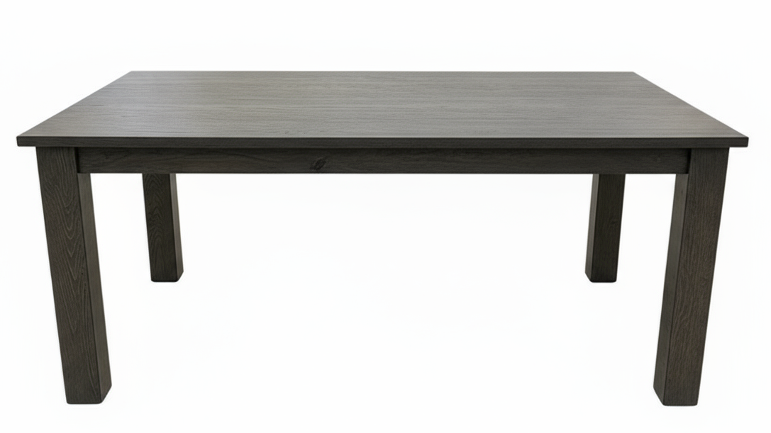 Brunswick 72" Dining Table - Solid Wood Antique Slate Grey - Made in USA
