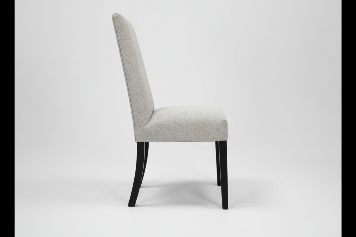 Alexander Solid Maple Birch Performance Fabric Dining Side Chair