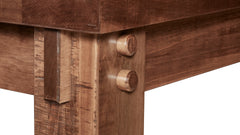 `Houston 72in Solid Maple Expandable Trestle Dining Table w/2 12"leaves