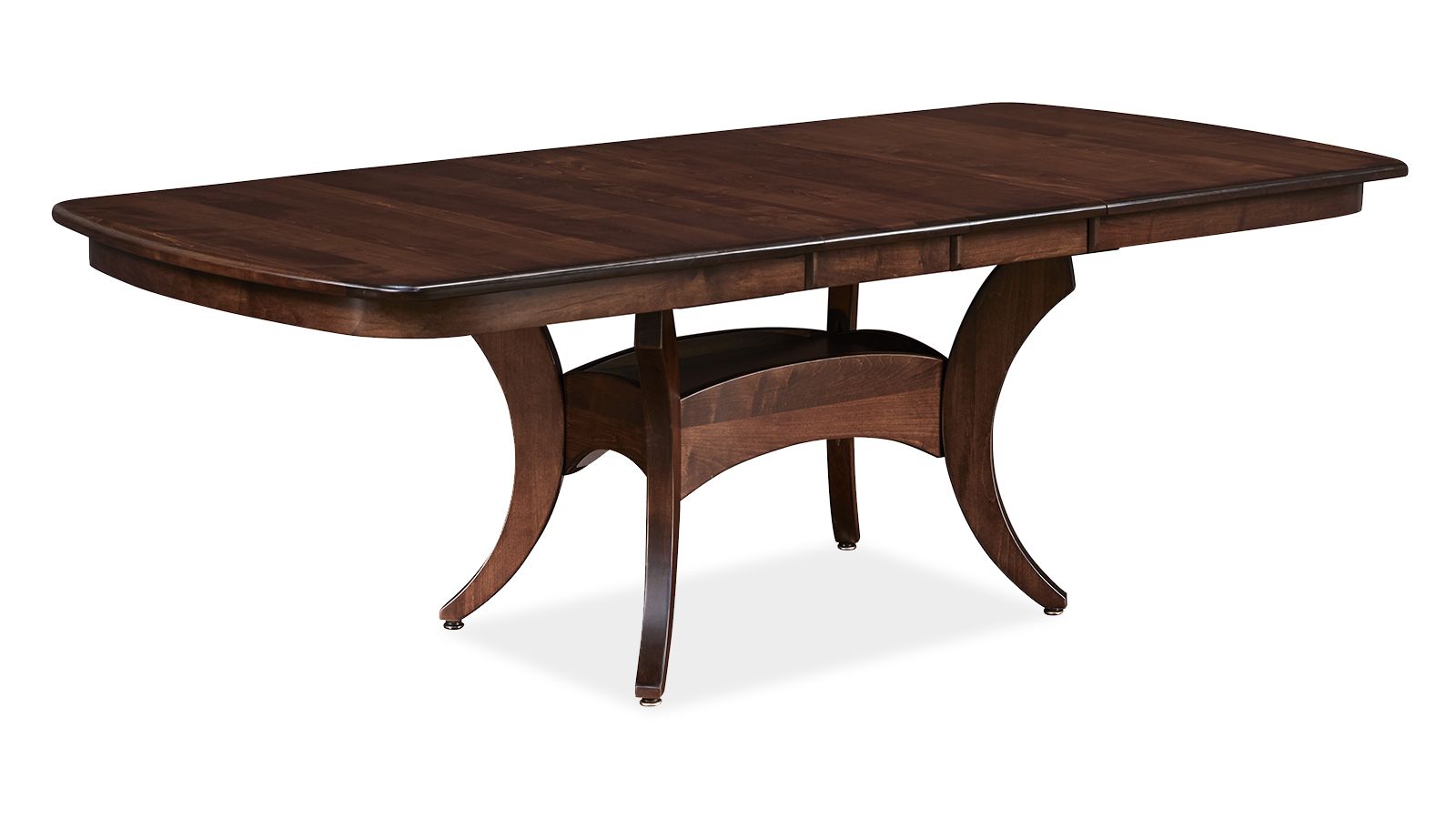 Galveston Solid Maple Wood Asbury Stain Expandable Dining Table
