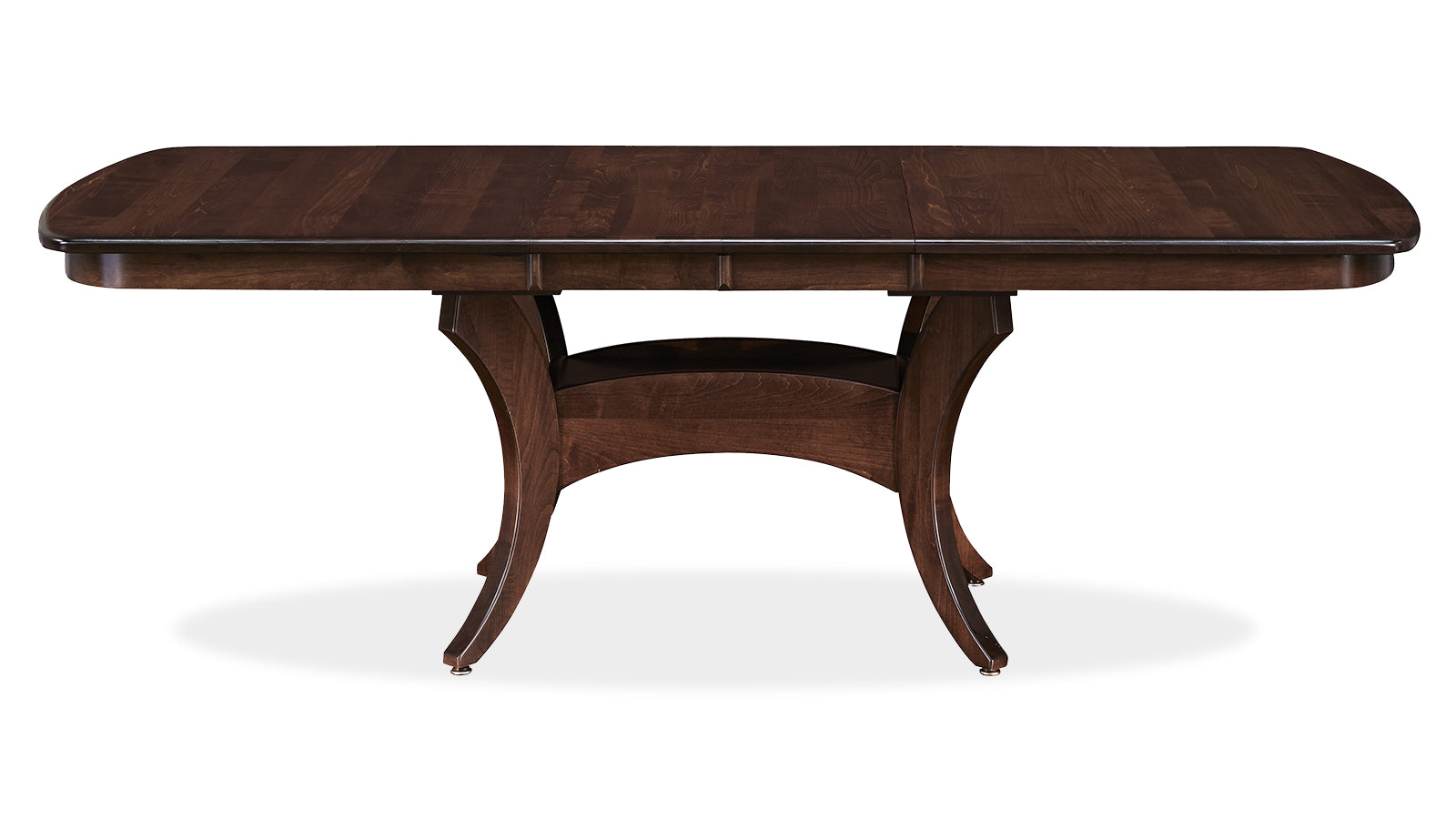 Galveston Solid Maple Wood Asbury Stain Expandable Dining Table