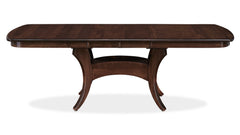 Galveston Solid Maple Wood Asbury Stain Expandable Dining Table