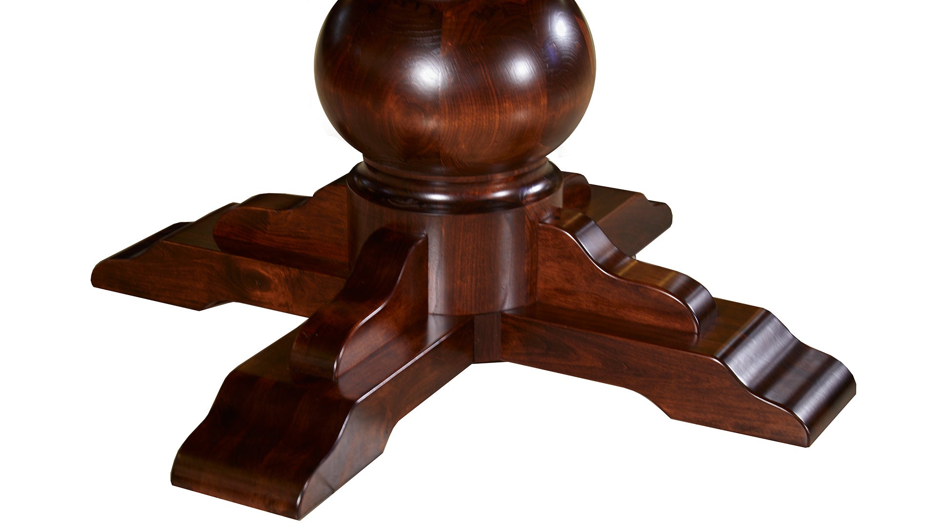 San Gabriel 72” Round Rustic Cherry Pedestal Dining Table