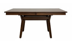 Windsor Solid Cherry Modified Pedestal Base 66" Expandable Dining Table w/ 2 12in Storable Leaves