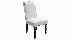 Carson Solid Maple Cream Upholstered Dining Side Chair