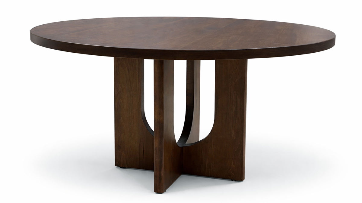 Adobe 54" Round Amish Solid Wood Dining Table | Gallery Furniture