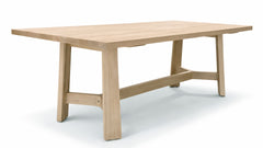 84″ Tuscan Solid Maple Wood Dining Table
