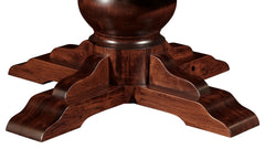 San Gabriel 60” Round Rustic Cherry Pedestal Dining Table