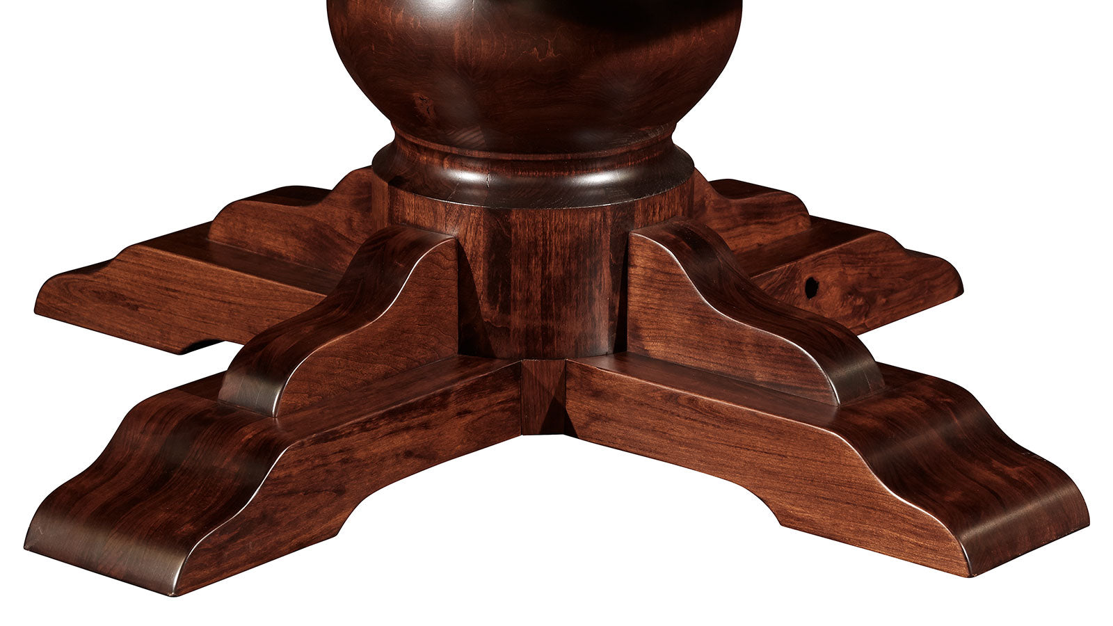 San Gabriel 60” Round Rustic Cherry Pedestal Dining Table