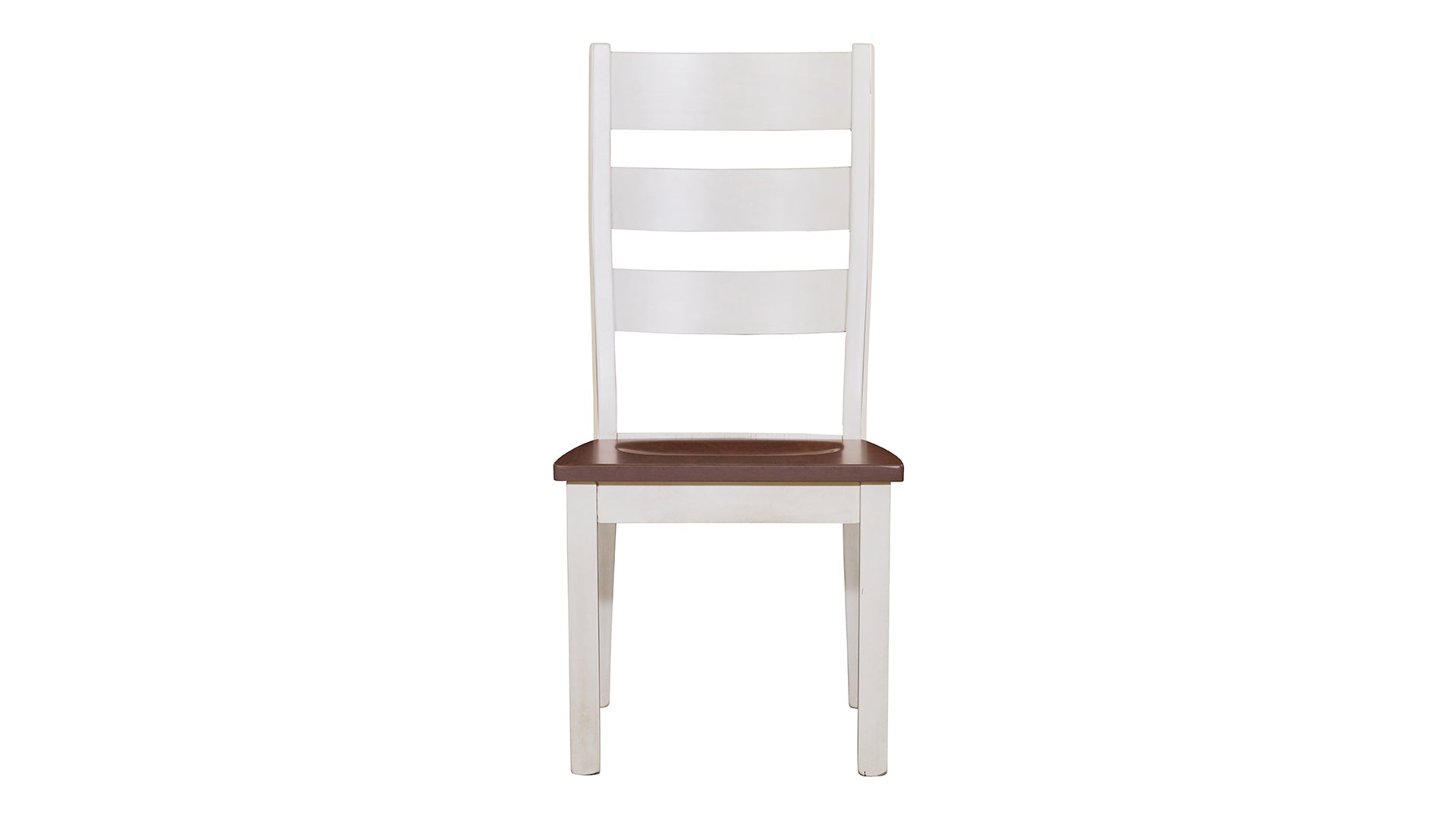 Silla auxiliar de comedor Branson de arce macizo en color blanco costero