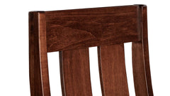 Silla auxiliar de comedor Jersey Village de arce macizo