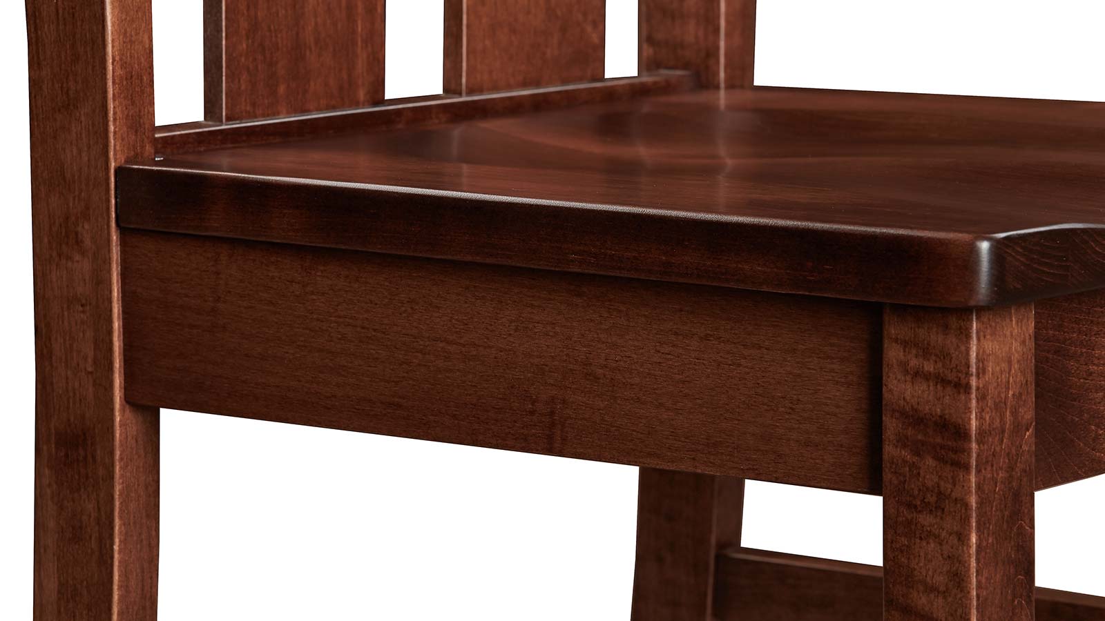 Silla auxiliar de comedor Jersey Village de arce macizo