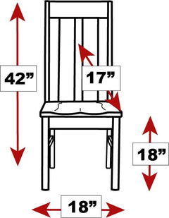 Silla auxiliar de comedor Jersey Village de arce macizo