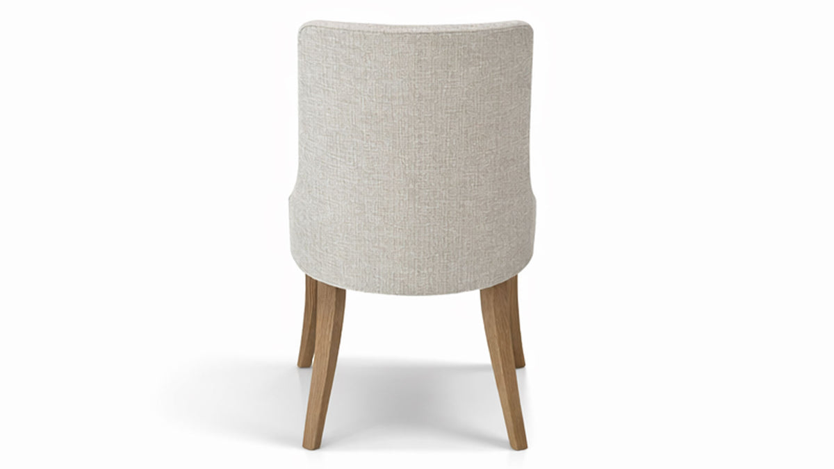 Bow River Solid Oak Wood Upholstered Side Dining Chair