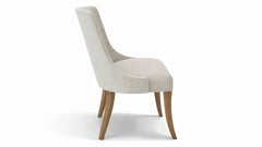 Bow River Solid Oak Wood Upholstered Side Dining Chair