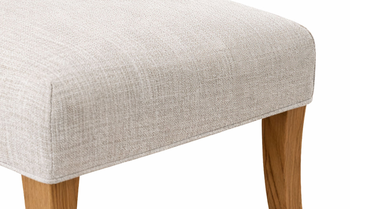 Bow River Solid Oak Wood Upholstered Side Dining Chair