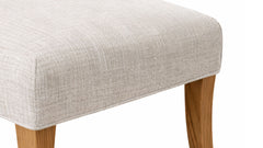 Bow River Solid Oak Wood Upholstered Side Dining Chair