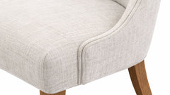 Bow River Solid Oak Wood Upholstered Side Dining Chair