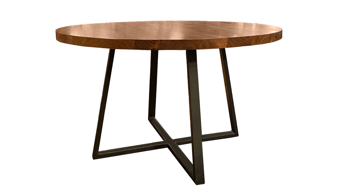 Coastal Rock Round Dining Table - Solid Wood Made in America 52" Round