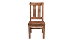 Houston Almond Brown Ruff Sawn Solid Maple Dining Side Chair