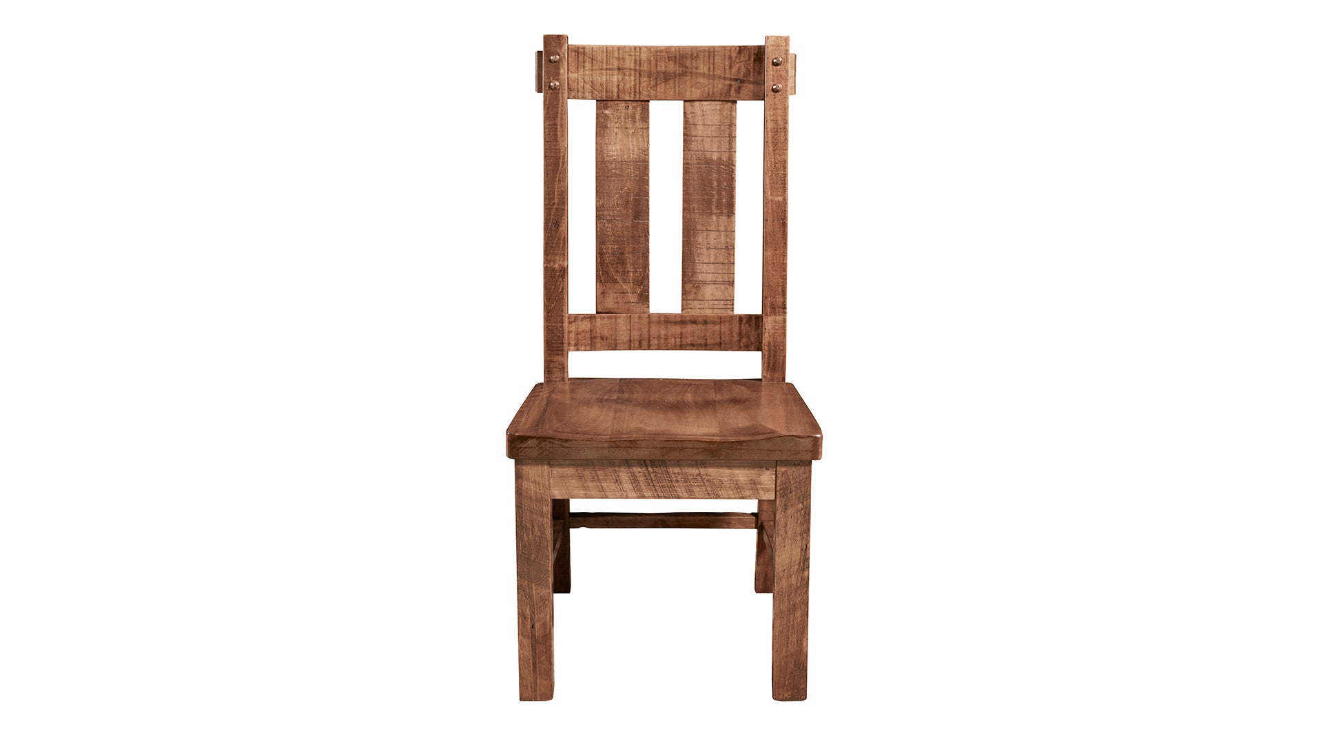 Houston Almond Brown Ruff Sawn Solid Maple Dining Side Chair