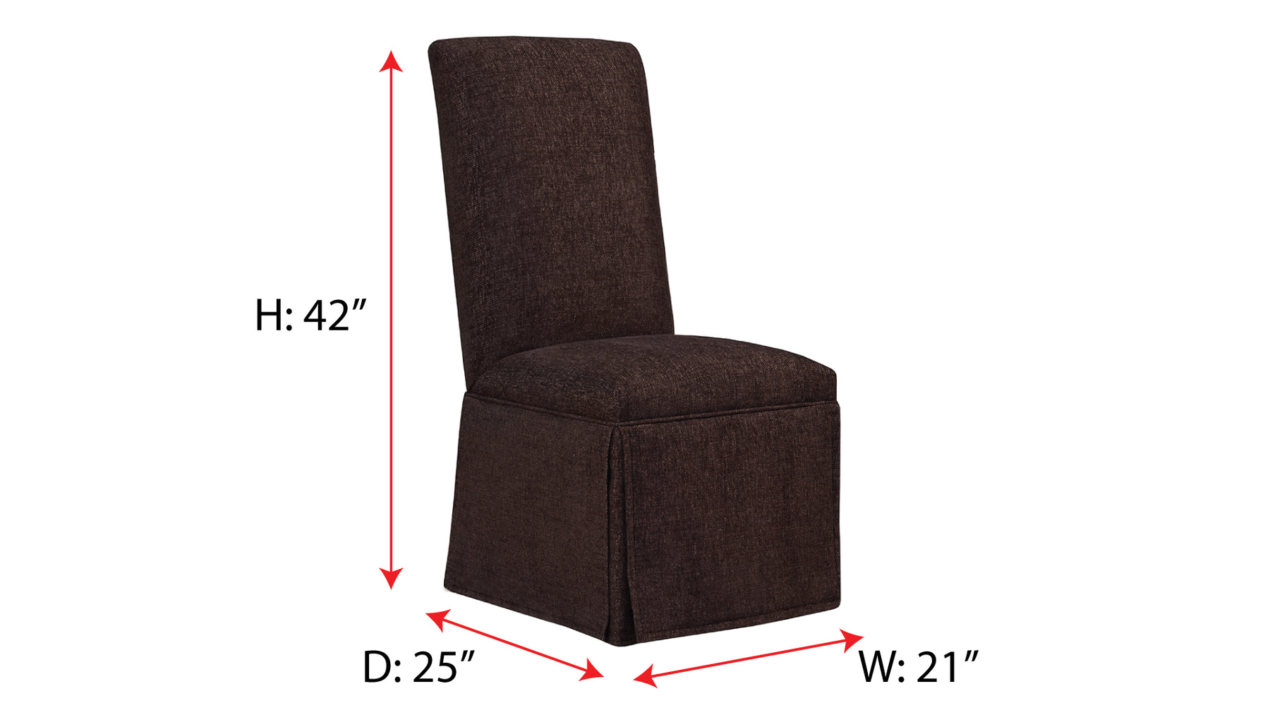 Hampton Bark Skirted Dining Chair
