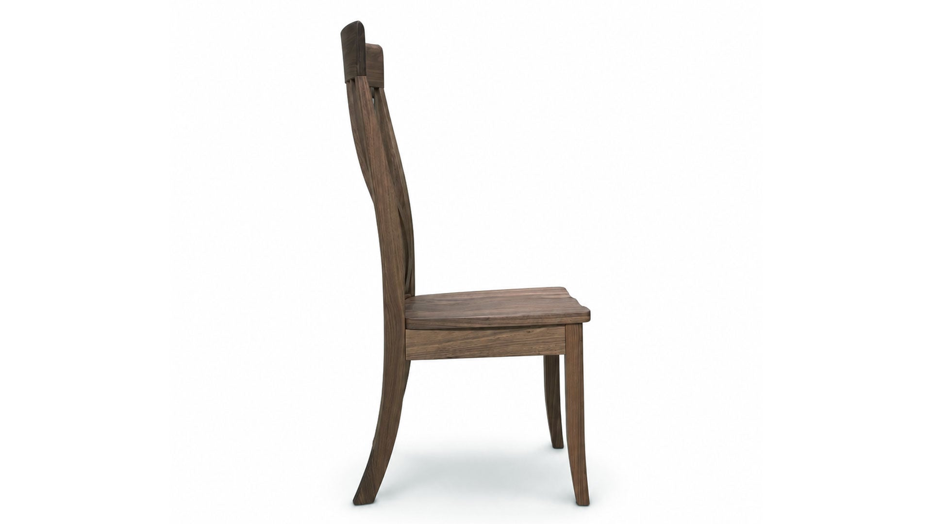 Baytown Solid Wood Walnut Side Chair | Amish Made | Made in USA | Gallery Furniture